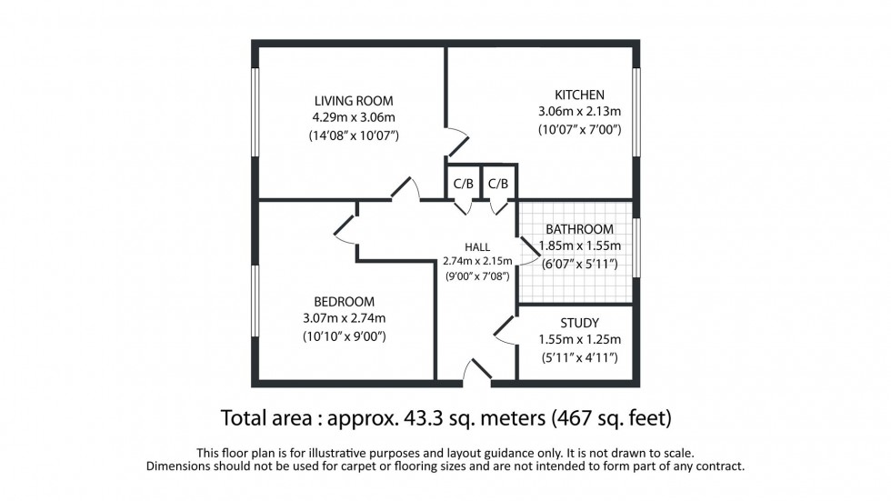 Floorplan for Birch Road, Rushden, Northants