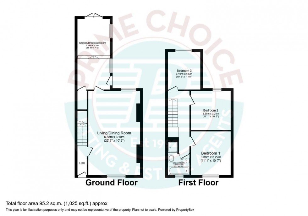 Floorplan for King Street, Kettering, Northants