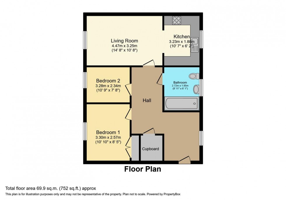 Floorplan for Rectory Gardens, Irthlingborough, Northants