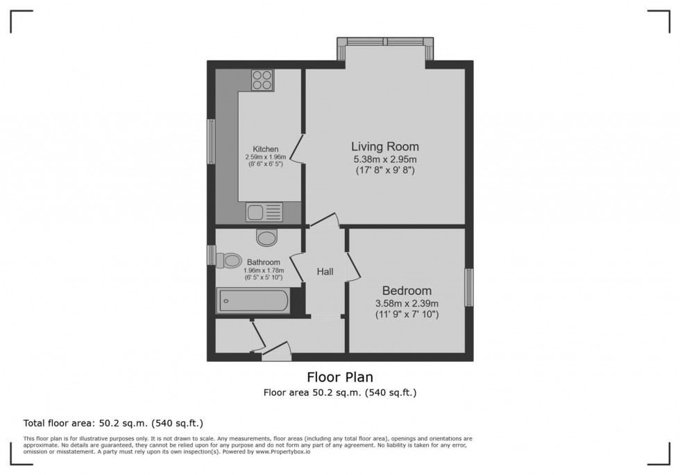 Floorplan for Oliver Close, Rushden, Northants