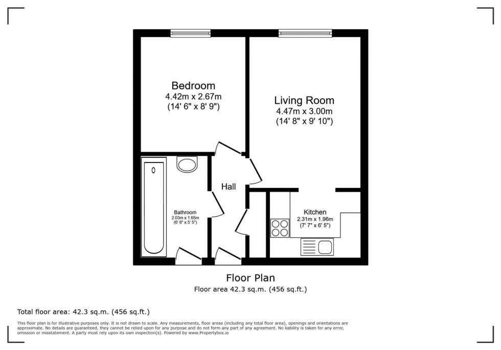 Floorplan for Denbeigh House, Rushden, Northants