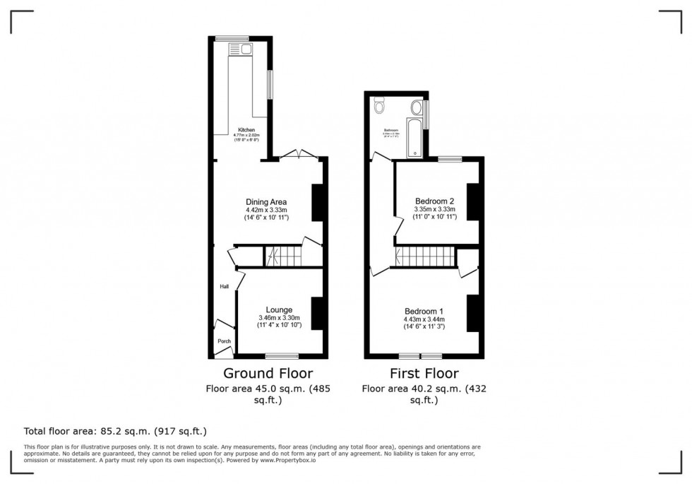 Floorplan for Winchester Road, Rushden