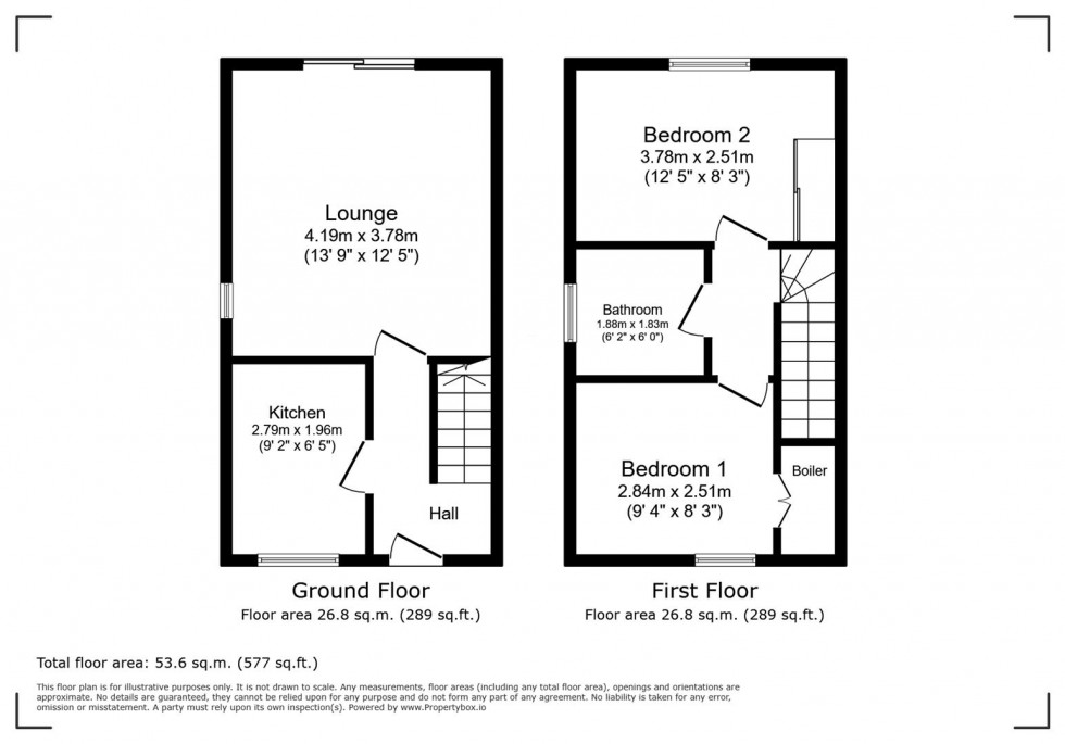 Floorplan for Almond Road, Kettering, Northants