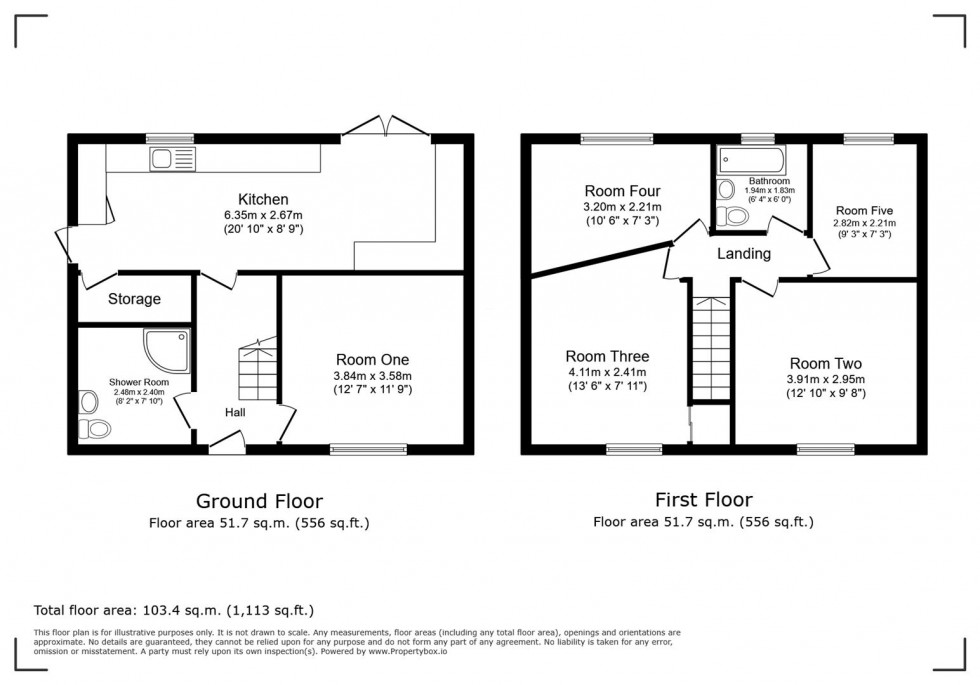 Floorplan for Scarborough Walk, Corby