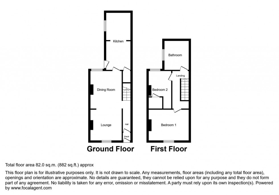 Floorplan for Grove Road, Rushden, Northants