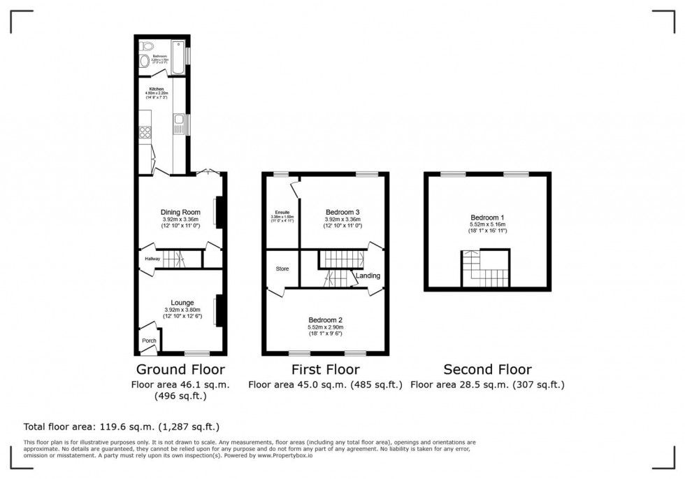 Floorplan for Grove Street, Higham Ferrers, Northants