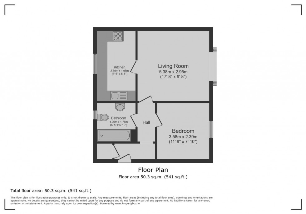 Floorplan for Oliver Close, Rushden, Northants