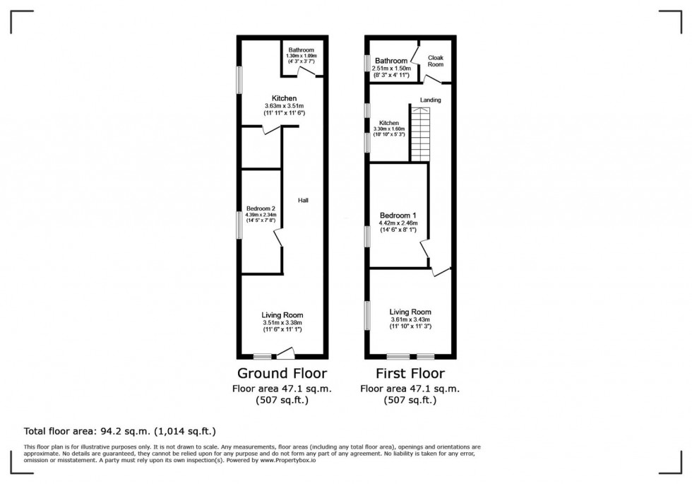 Floorplan for Victoria Road, Rushden, Northants