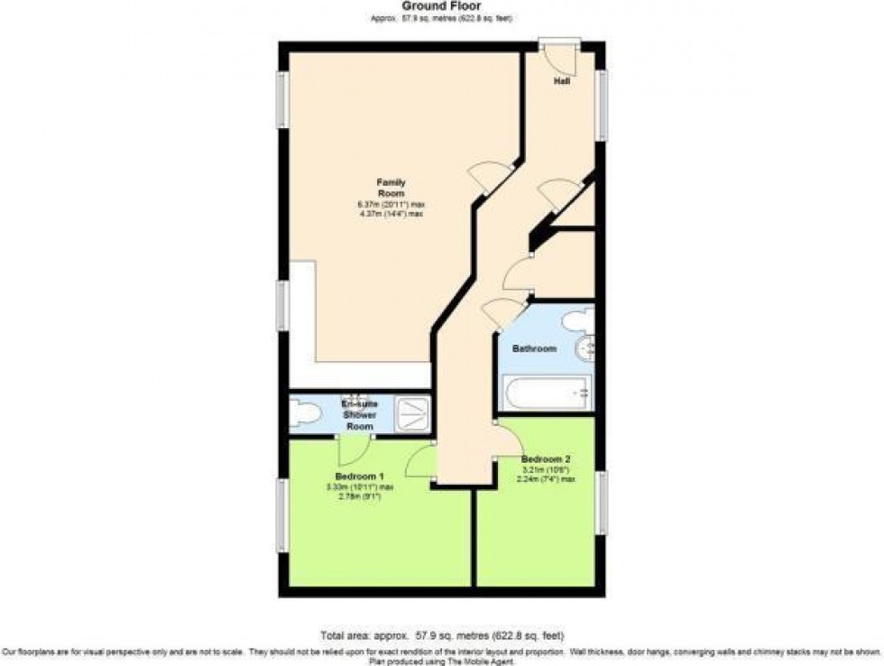Floorplan for Regency Court, Rushden, Northants