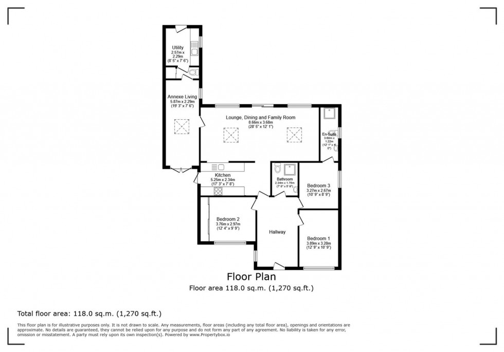 Floorplan for St. Catherines Road, Kettering